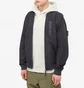 Бомбер мужской Stone Island Cupro Cotton Twill Bomber Jacket Blue 781542629-V0020