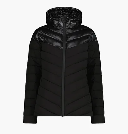 Куртка женская CMP Snaps Hood Sorona Aura Black 35K3576-U901