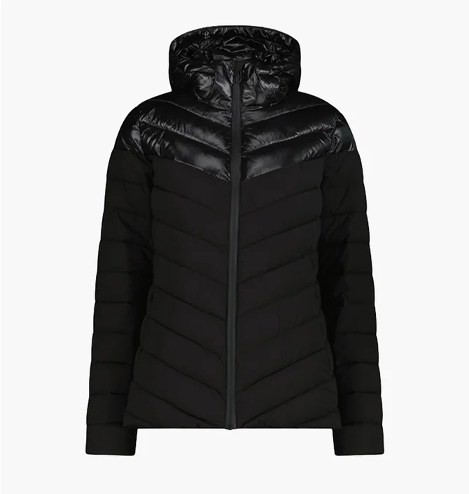 Куртка женская CMP Snaps Hood Sorona Aura Black 35K3576-U901