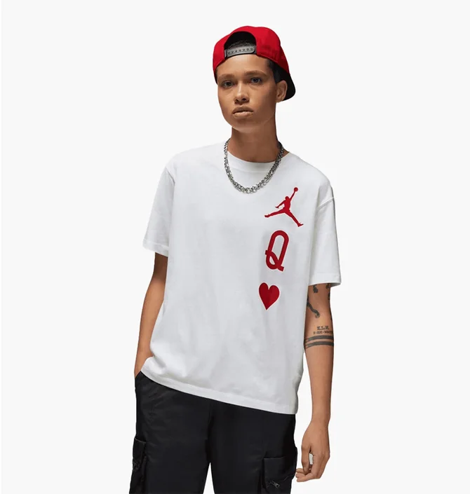 Футболка жіноча Jordan Flight Queen Of Hearts Tee White DQ4471-100