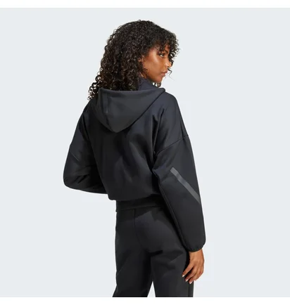 Толстовка женская Adidas Z.N.E. Full-Zip Hoodie Black JE7848