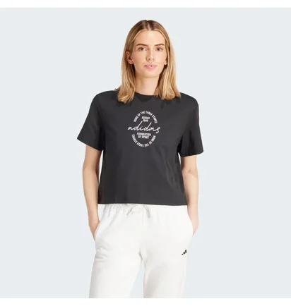 Футболка жіноча Adidas Brand Love Signature Graphic Tee Black IY3408