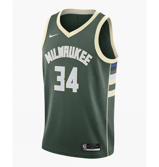 Майка мужская Nike Nba Swingman Giannis Antetokounmpo Bucks Icon Edition 2020 Green CW3672-329