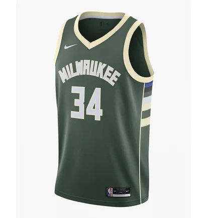 Майка мужская Nike Nba Swingman Giannis Antetokounmpo Bucks Icon Edition 2020 Green CW3672-329