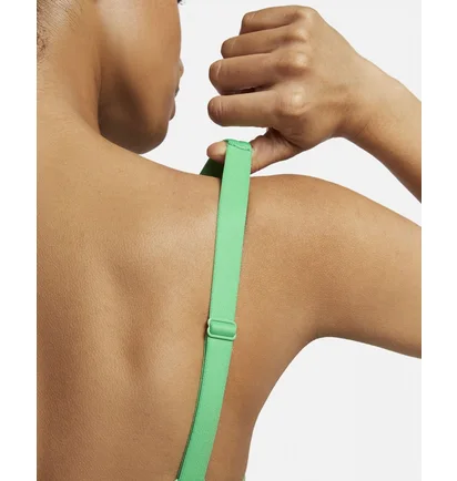 Топ женский Nike Indy Plunge Cutout WomenS Medium-Support Padded Sports Bra Green DV9837-363