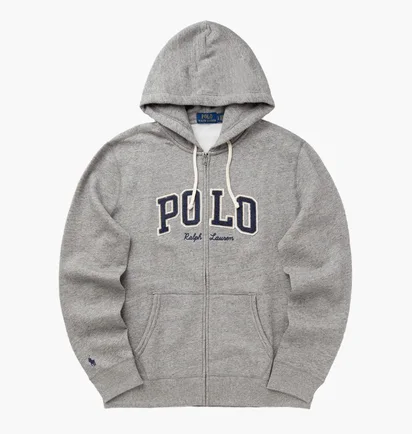 Толстовка мужская Polo Ralph Lauren Logo Fleece. Grey 710981151001