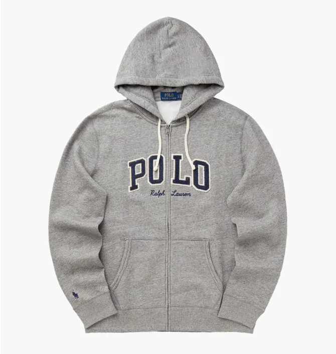 Толстовка мужская Polo Ralph Lauren Logo Fleece. Grey 710981151001