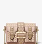 Сумка жіноча Michael Kors Hayden Medium Studded Two-Tone Saffiano Leather Messenger Bag Beige 30S0G0YM8T-SFTPINK-FAWN-47073