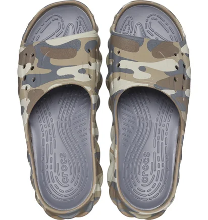 Тапочки унисекс CROCS Echo Camo Redux Slide Camo/Brown 209010-025