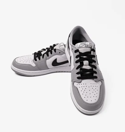 Кроссовки мужские Air Jordan 1 Low Og Barons White/Grey CZ0790-110