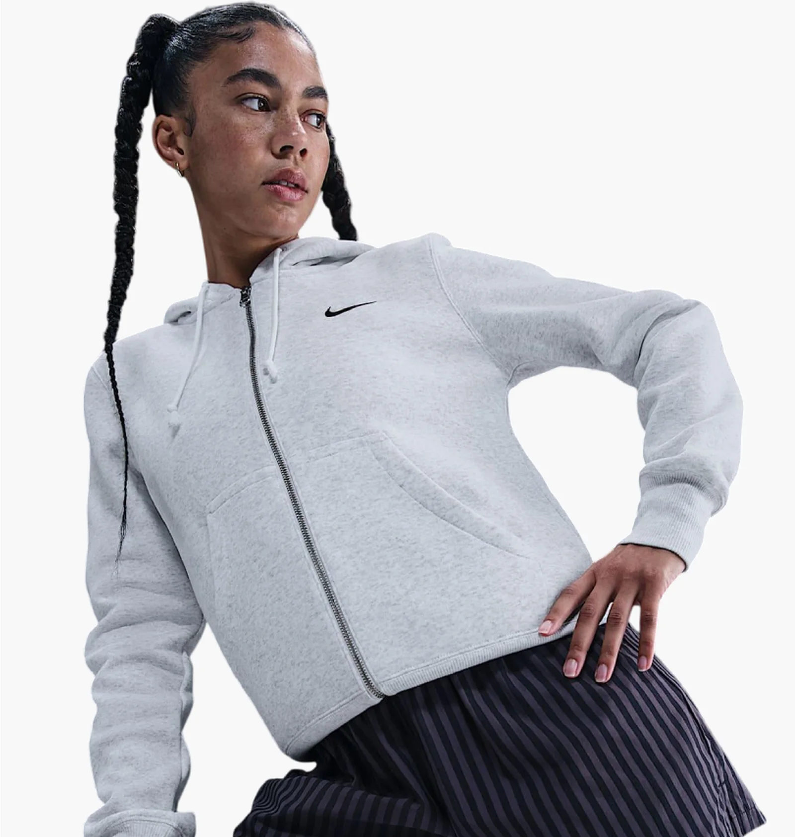 ᐉ Толстовка жіноча Nike Sportswear Phoenix Fleece Grey HJ0995-051