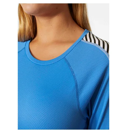 Термобелье женское Helly Hansen Lifa Active Stripe Crew Light Blue 49413-554