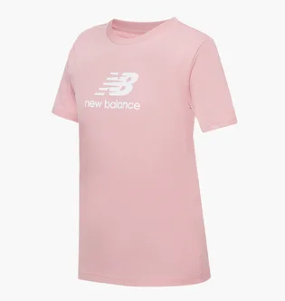 Футболка детская New Balance Essentials Stacked Logo Jersey Pink YT31541HAO