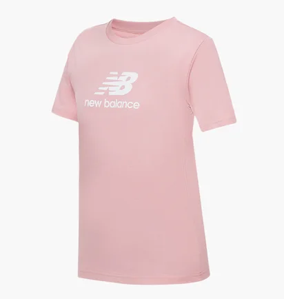 Футболка детская New Balance Essentials Stacked Logo Jersey Pink YT31541HAO