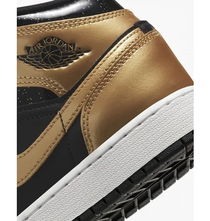 Кросівки дитячі Air Jordan Retro 1 Mid Se Casual Shoes Metallic/Black Dr6967-071