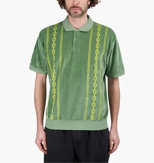 Поло чоловіче OBEY Pensa Velour Polo Green 131090073