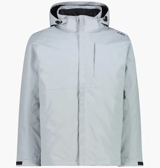 Куртка чоловіча CMP Jacket Zip Hood Detachable Grey 33Z1577D-U433