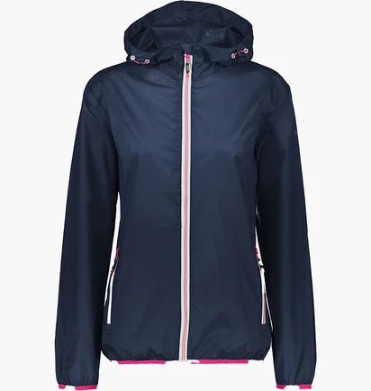 Вітровка жіноча CMP Jacket Rain Fix Hood Blue 3X53256-M982