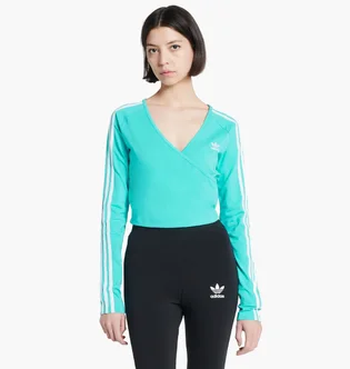 Футболка жіноча Adidas Cropped Long Sleeve Tee Turquoise He4958