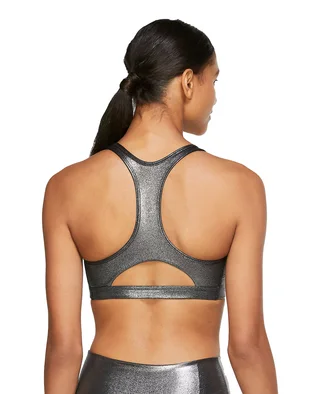 Топ женский Nike W Nk Swoosh Icnclsh Shmr Bra Black/Metallic Ct3791-010