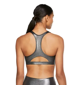 Топ женский Nike W Nk Swoosh Icnclsh Shmr Bra Black/Metallic Ct3791-010