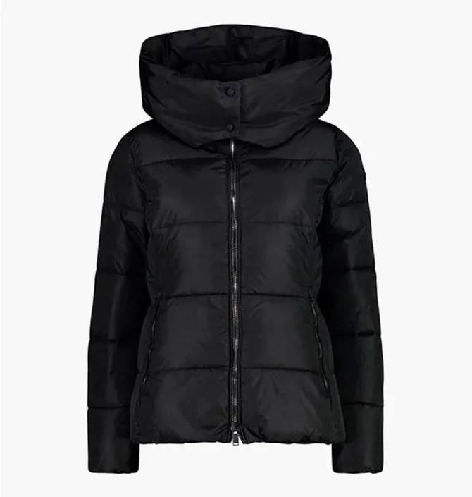 Пуховик жіночий CMP Woman Jacket Zip Hood Black 31K2836-U901
