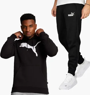 Спортивный костюм мужской Puma Big Cat Logo Hoodie Black 672712-01__586714-01