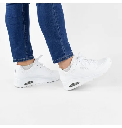 Кросівки жіночі Skechers Uno Stand On Air White 73690-W