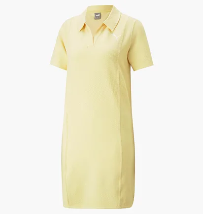 Платье женское Puma Sleeve Polo Dress Yellow 673116-42