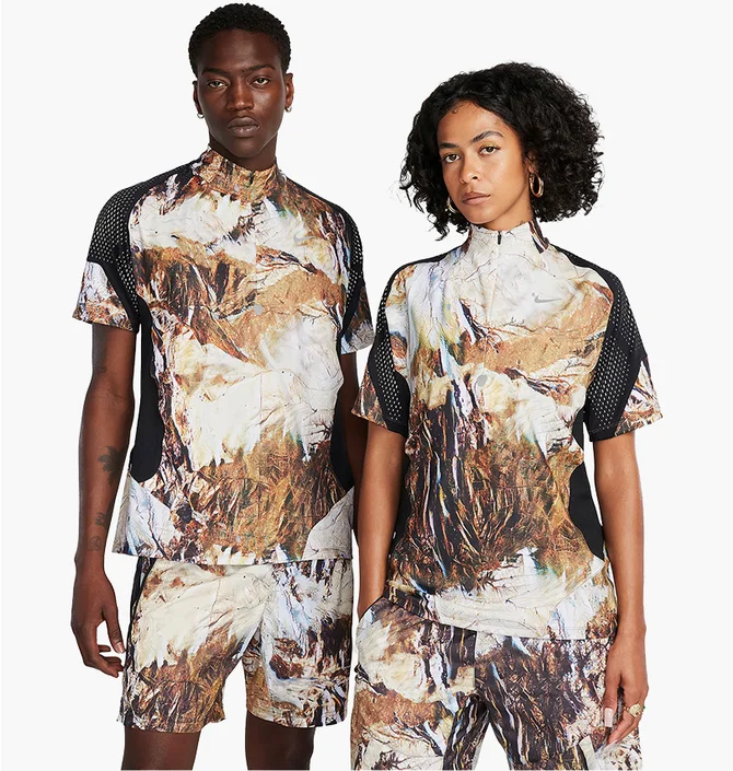 Футболка мужская Nike Lab Nocta 1/2-Zip Running Top Multi FJ3013-902