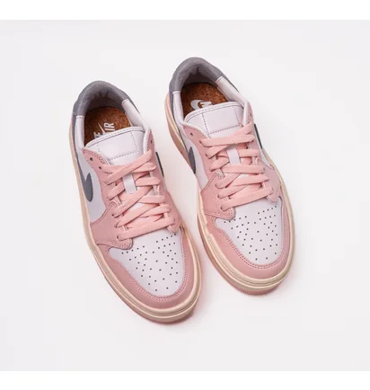 Кроссовки женские Air Jordan Retro 1 Elevate Low Casual Shoes Pink/White DH7004-600
