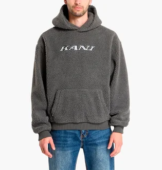 Худі чоловіче Karl Kani Small Signature Teddy Grey PD00007584