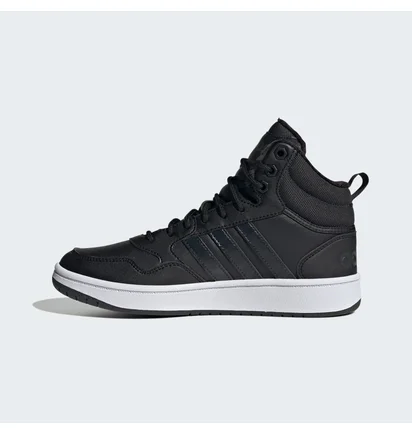 Кроссовки женские Adidas Hoops 3.0 Mid Lifestyle Basketball Classic Fur Lining Winterized Shoes Black GW6434