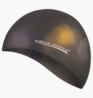 Шапочка для плавания Aqua speed Bunt 4042 Black/Orange 113-47