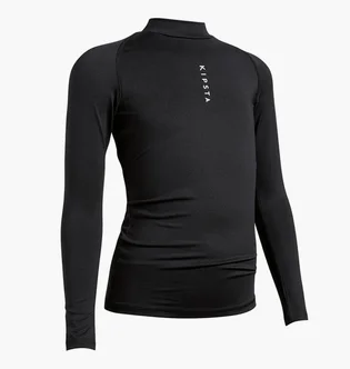 Лонгслив детский Kipsta Keepdry100 Black 8619327