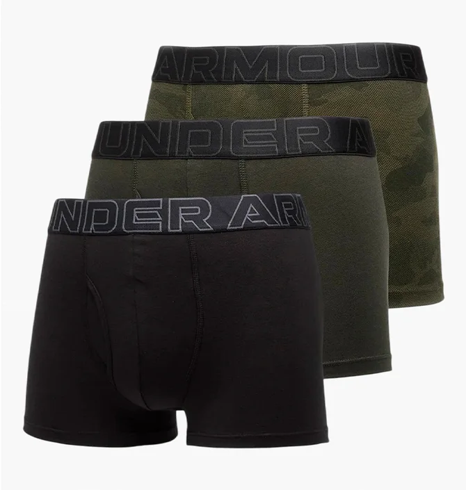 Трусы мужские Under Armour Performance Black/Olive 1383892-392