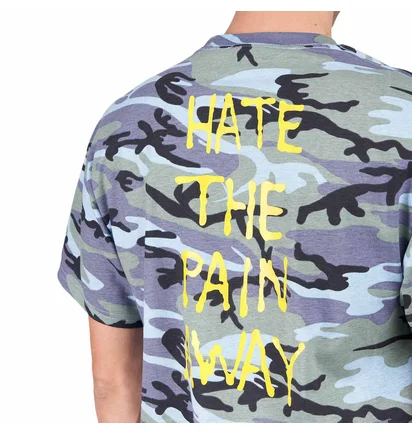 Футболка мужская Fucking Awesome Hate The Pain Away Camo/Grey PN25339
