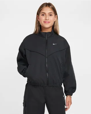 Куртка дитяча Nike Girls Oversized Lightweight Jacket Black FZ5557-010