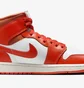 Кроссовки женские Air Jordan 1 Mid Orange/White BQ6472-108