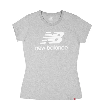 Футболка жіноча New Balance Ess Stacked Logo Grey WT91546AG