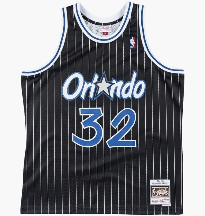 Майка унисекс Mitchell & Ness Swingman Shaquille ONeal Orlando Magic Nba 1994-95 Jersey Black SMJYGS18191-OMABLCK94SON