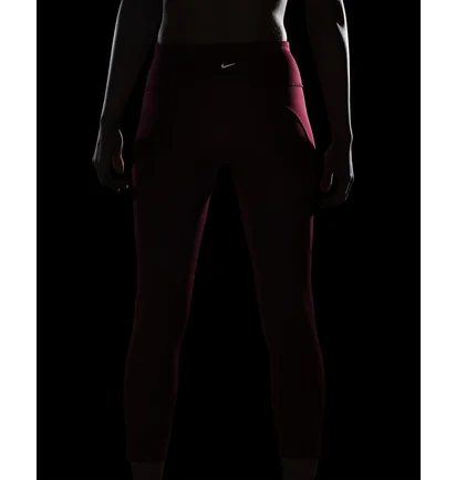 Леггинсы женские Nike Womens Mid-Rise Crop Pocket Running Leggings Red Cn8043-615