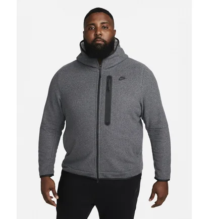 Толстовка чоловіча Nike Nsw Tch Flc Fz Winter Hd Grey Dq4801-010