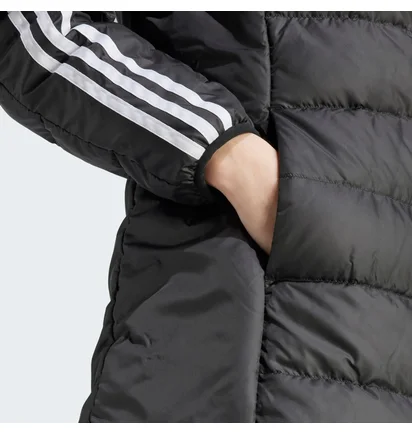 Парка жіноча Adidas Essentials 3-Stripes Light Down Hooded Parka Black HZ4428