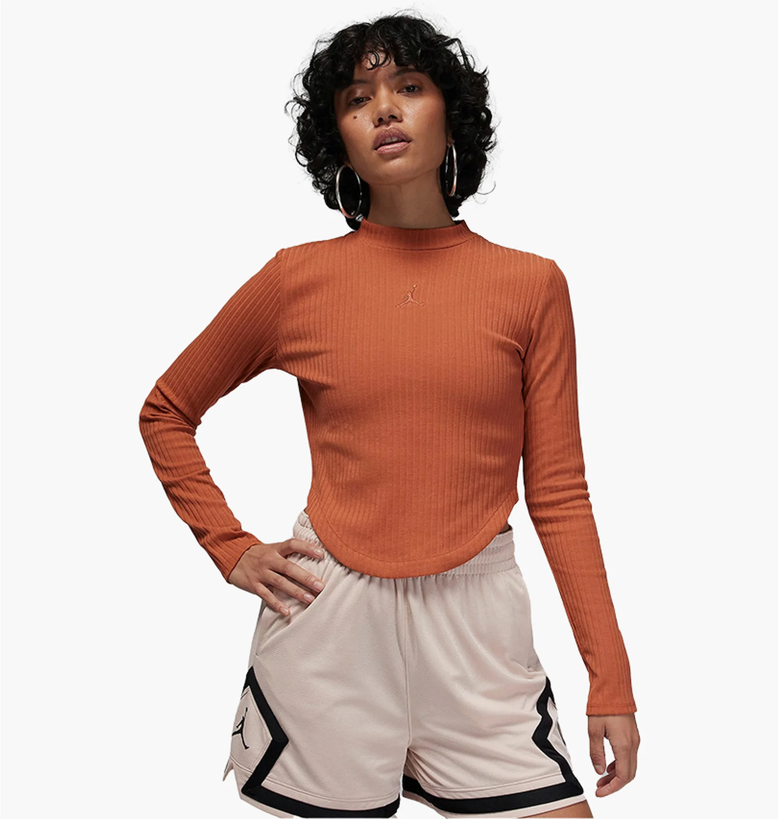 ᐉ Лонгслив женский Air Jordan Long-Sleeve Knit Top Orange FN5399