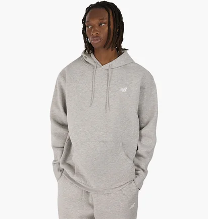 Худи мужское New Balance Brushed Back Small Logo Hoodie Grey MT41511AG