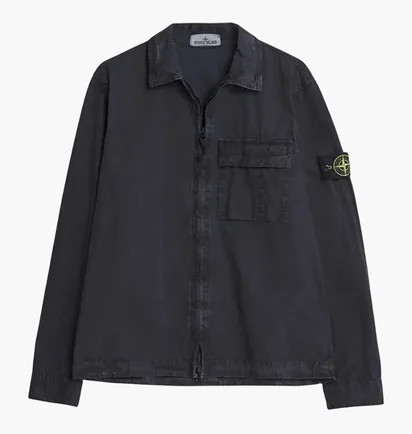 Куртка мужская Stone Island Old Effect Overshirt Black L1S151200008-S00WN-V0120