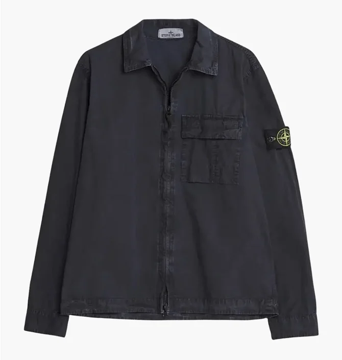 Куртка мужская Stone Island Old Effect Overshirt Black L1S151200008-S00WN-V0120