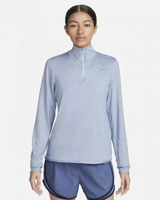 Кофта женская Nike Swift Element Uv Protection 1/4-Zip Running Top Light Blue FB4316-440