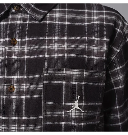 Сорочка чоловіча Air Jordan Brooklyn Graphic Flannel Black/Grey IF1857-010